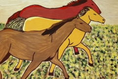 caballos salvajes por la pradera